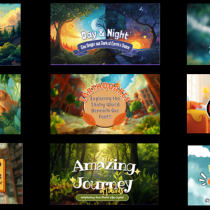 48 Buku Cerita Bahasa Inggris – Editable Template Canva