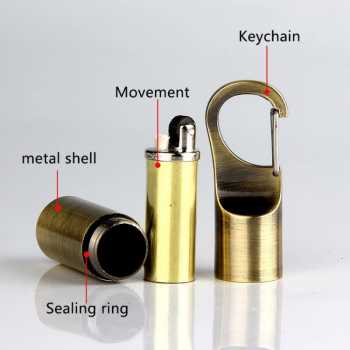 Dolphin Gantungan Kunci Korek Api Lighter Waterproof - 1989 - Gambar 3