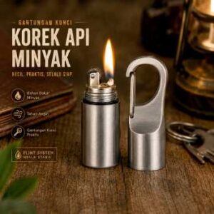 Dolphin Gantungan Kunci Korek Api Lighter Waterproof - 1989
