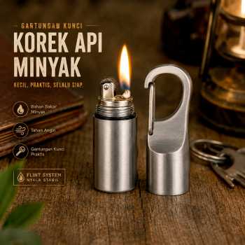 Dolphin Gantungan Kunci Korek Api Lighter Waterproof - 1989