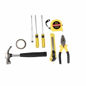 OnnFang Alat Set Perkakas Palu Tang Obeng Cutter Meteran 8in1 - YL-8009A - Gambar 2
