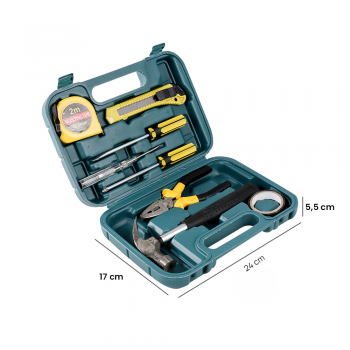 OnnFang Alat Set Perkakas Palu Tang Obeng Cutter Meteran 8in1 - YL-8009A - Gambar 3