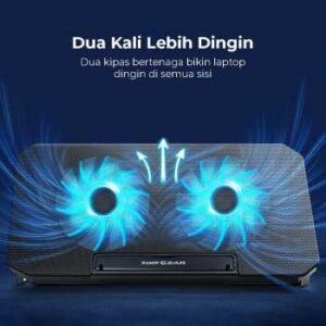 TaffGEAR Cooling Pad Laptop Kipas Pendingin 2 Fan with Knob Speed - Q100