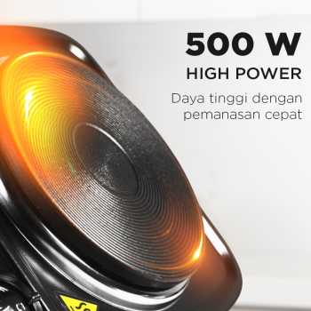 TaffHOME Kompor Listrik 1 Tungku Mini Portable Hot Plate 500W - H1-500-10 - Gambar 6