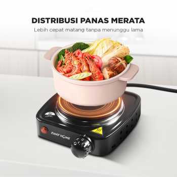 TaffHOME Kompor Listrik 1 Tungku Mini Portable Hot Plate 500W - H1-500-10 - Gambar 4