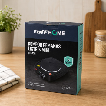 TaffHOME Kompor Listrik 1 Tungku Mini Portable Hot Plate 500W - H1-500-10 - Gambar 2