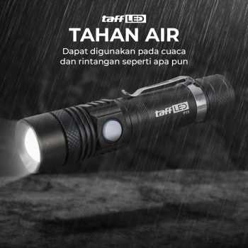 TaffLED Senter LED XML-T6 USB Rechargeable Waterproof 6200 Lumens - P15 - Gambar 3