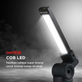 TaffLED Senter LED COB Flashlight Rechargeable 2000 Lumens - 175A - Gambar 7