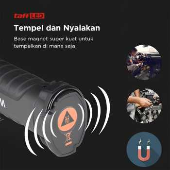TaffLED Senter LED COB Flashlight Rechargeable 2000 Lumens - 175A - Gambar 5