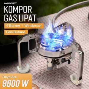 TaffSPORT Kompor Gas Portable Lipat Outdoor 4 Burner Camping Stove - OD543