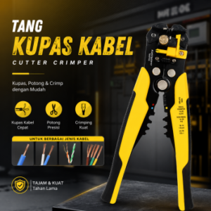 Taffware Tang Kupas Kabel Automatic Wire Stripper Cutter Crimper - TK0742