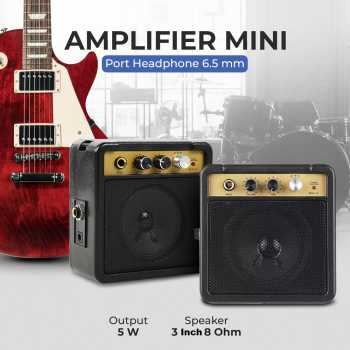 TS Portable Speaker Amplifier Mini Gitar Elektrik 3 Inch 5W - MA-5