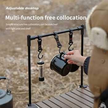 We Rak Gantung Meja Camping Foldable Hanging Aluminium Alloy - HG-15 - Gambar 2