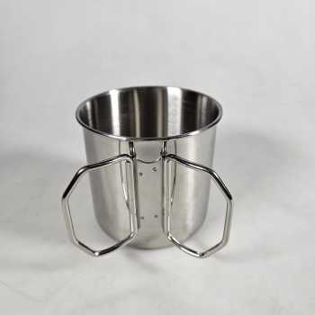TaffSPORT Cangkir Kopi Stainless Steel Gagang Lipat Camping Mug - L164 - Gambar 5
