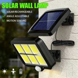 WAFIRE Lampu Dinding Solar Sensor Waterproof Cool White 120 LED IP65 - JX-F56